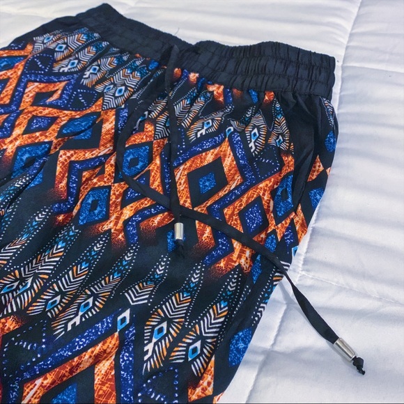 Pattern loose drawstring pants - Picture 2 of 3